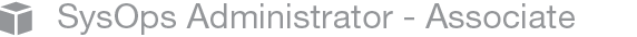 SysOps Engineer Associate
